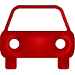 GAP24 - KFZ-Zusatzversicherung, KFZ, rotes Fahrzeug, Auto-Icon